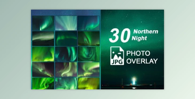 30 Northern Night Photo Overlay