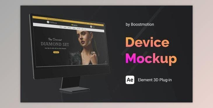 Fashion – Website Presentation Fashion Device Mockup (Videohive 39638512) - AE Project
