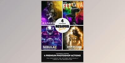 4 Photoshop Actions Bundle – Mar21 GraphicRiver-31010091
