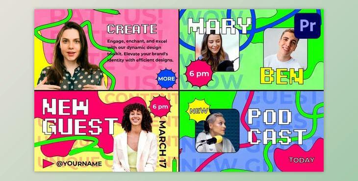 Podcast Promo for Premiere Pro (Videohive 53653330)