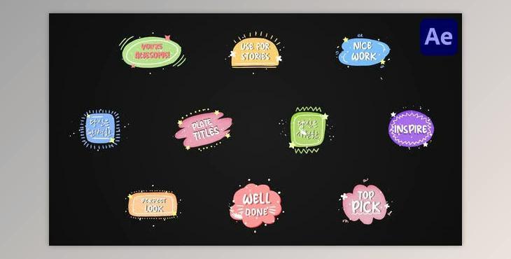 Colorful Titles (Videohive 51547772) - AE Project