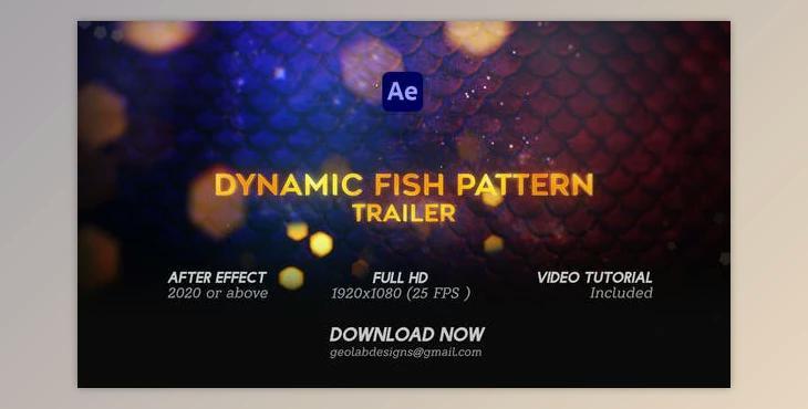 Dynamic Fish Pattern Trailer l Aqua Trailer (Videohive 51349785) - AE Project