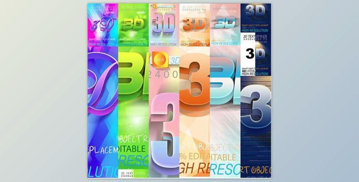 Bundle Mix 3D Text Effect 09_9_20 GraphicRiver-28474543 For PS
