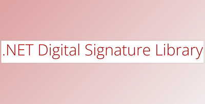 .NET Digital Signature Library v6.0 + License Key