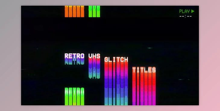 Retro VHS Glitch Titles (Videohive 49000468) - AE Project