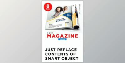 Magazine Mockup (Graphicriver 22043609) - PSD