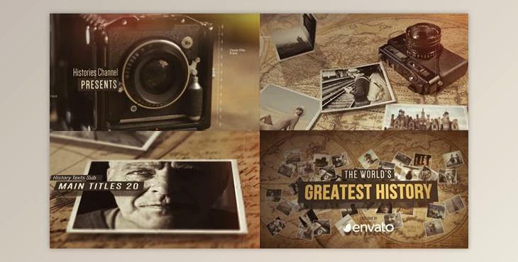 History Of The World Through Lenses (Videohive 20469021) - AE Project