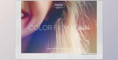 Color Film Burn Overlays CreativeMarket - 7079448