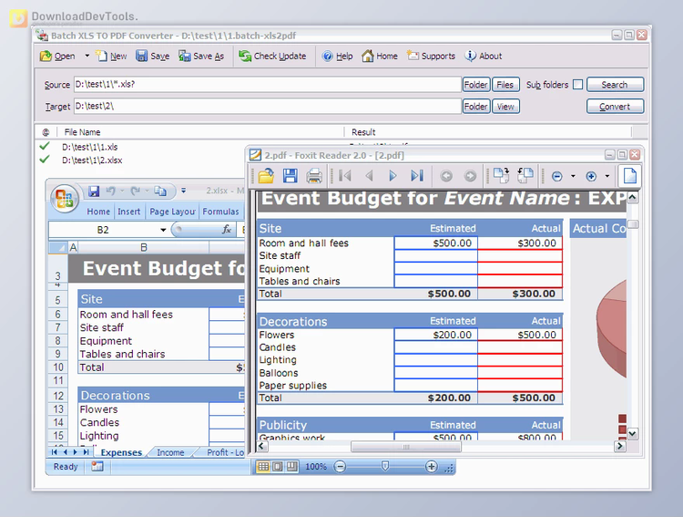 Batch XLS to PDF Converter v2025.17.204.2044 + License Key