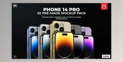 App Promo Phone 14 Pro Mockup Pack (Videohive 40526693) - AE Project