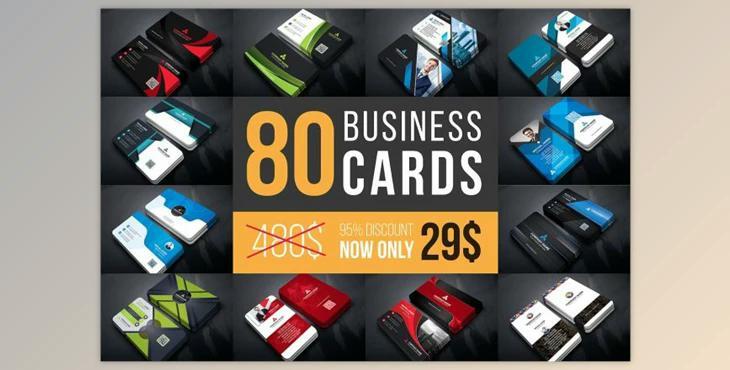 CreativeMarket - Business Cards Mega Bundle By Curve Design