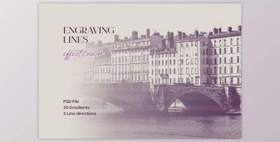 Engraving Lines Photoshop Effect by pixelbuddha