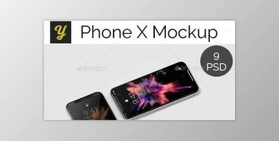 Graphicriver – iPhone X Mockup 22061993 (PSD)