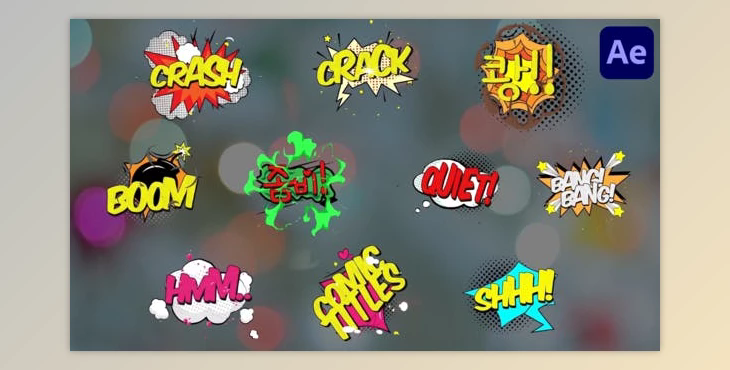 Comic Titles for After Effects (Videohive 51756434) - AE Project
