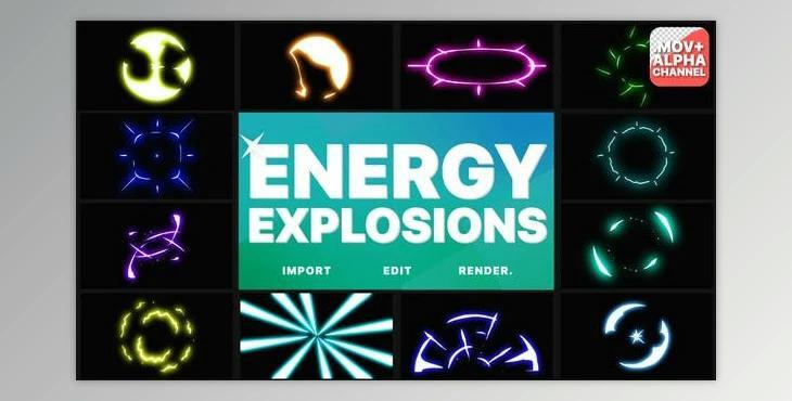 Energy Explosions - Motion Graphics (Videohive 30559717)