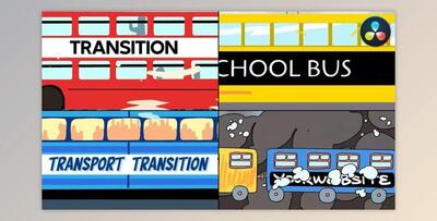 Transport Transition Titles for DaVinci Resolve (Videohive 52468120)