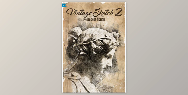 Vintage Sketch 2 Photoshop Action By IndWorks