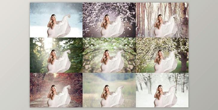 Seasonal Digital Backdrop Collection