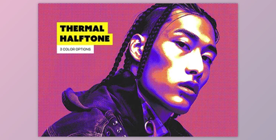 Thermal Halftone Photo Effect - 231741797