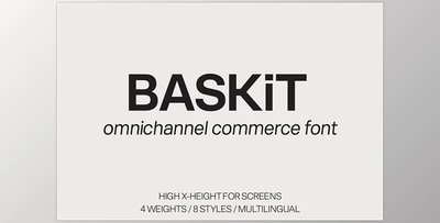 BASKiT - Commerce Branding Font