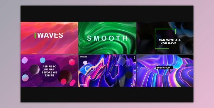 Waves Abstract Titles (Videohive 28404843)
