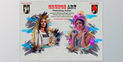 Grunge Art Photoshop Action By Studio Retouch