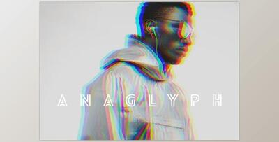 Duo Color Anaglyph Mockup Effect (PSDT)