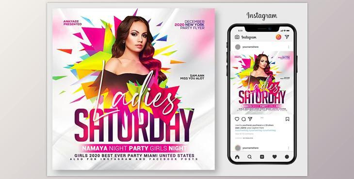 Ladies Night Club Flyer Template CreativeMarket-4967105