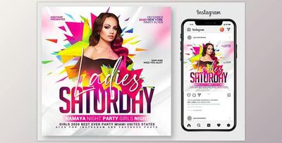 Ladies Night Club Flyer Template CreativeMarket-4967105