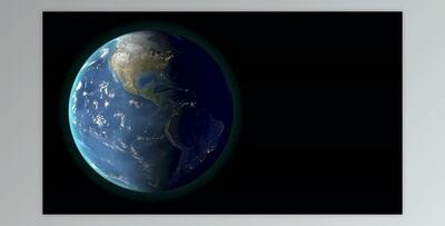 Planet earth rotating, day and night. America view. 3d Render (Videohive 31240420) - ProRes