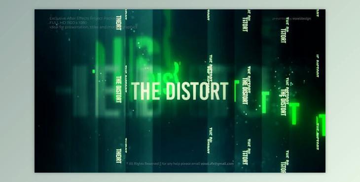 The Distort Cinematic Titles (Videohive 34425323) - PR Project