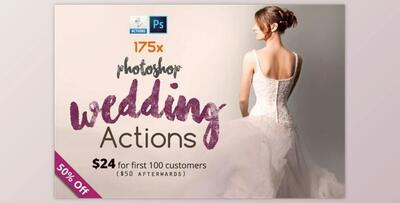 175 Photoshop Wedding Actions By pmvch CreativeMarket 400466