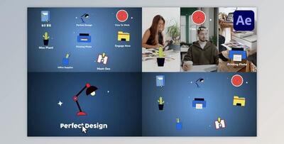 Office Icons And Titles for After Effects (Videohive 52466340) - AE Project
