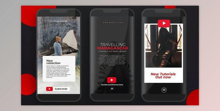YouTube Instagram Stories (Videohive 25444349) - AE Project