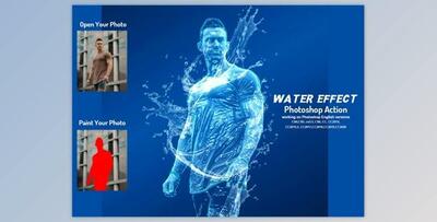 Water Effect Photoshop Action By Studio Retouch