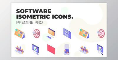 Software Programming – MOGRT Isometric Icons (VideoHive 37500696)