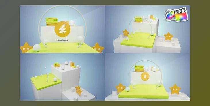 3D Geometry Logo for FCPX (Videohive 54217065)