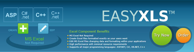 EasyXLS Professional Excel Library for .NET / COM 8.6
