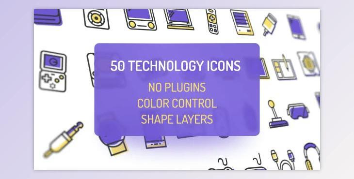 Technology Icons (Videohive 20376029) - AE Project