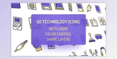 Technology Icons (Videohive 20376029) - AE Project