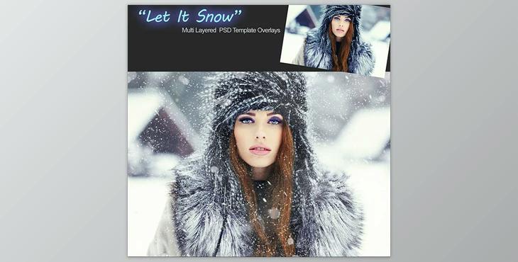 Portrait Pizzaz: Let it Snow Overlays