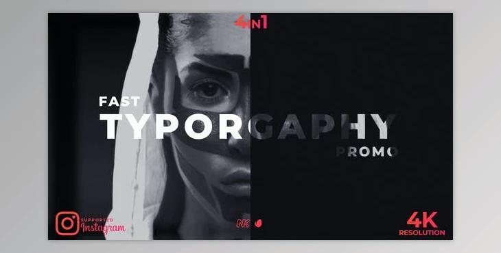 Fast Typography Promo (Videohive 25863265) - AE Project
