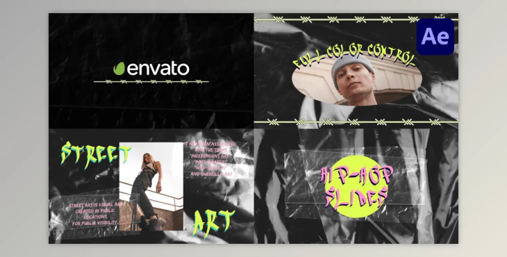 Hip-Hop Slides for After Effects (Videohive 47495805) - AE Project