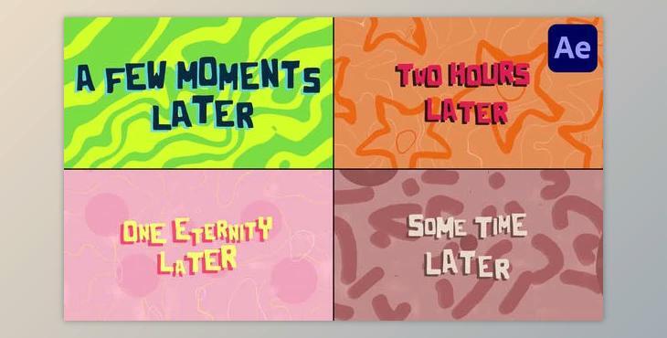 Colorful Time Cards for After Effects (Videohive 53415160) - AE Project