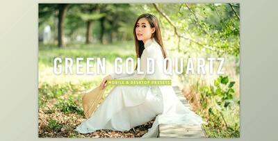 Green Gold Quartz Lightroom Presets Creativemarket - 12733635
