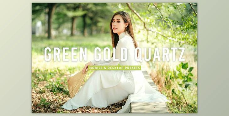 Green Gold Quartz Lightroom Presets Creativemarket - 12733635