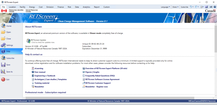 RETScreen Expert Professional 9.1.0.98