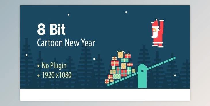8 Bit Cartoon New Year (Videohive 13733746) - AE Project
