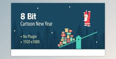 8 Bit Cartoon New Year (Videohive 13733746) - AE Project