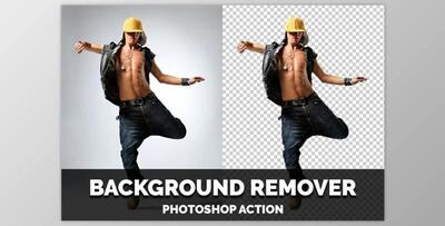 Background Remover Photoshop Action (ATN) Creativemarket 4470150